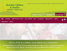 Tablet Screenshot of berkshirechildren.org